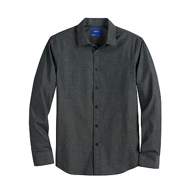 green emerald velvet dress Mens Slim Fit Non Iron Cotton Performance Stretch Twill Dress Shirt –  Adonis Shirts Inc main image 0