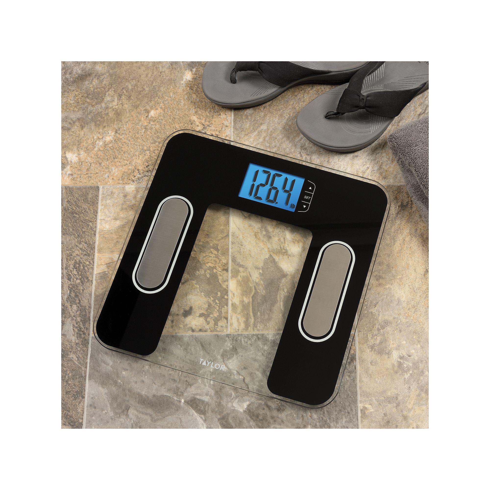 Taylor Glass Body Composition Scale, Black