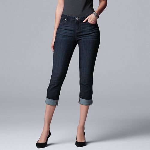 womens petite capri jeans