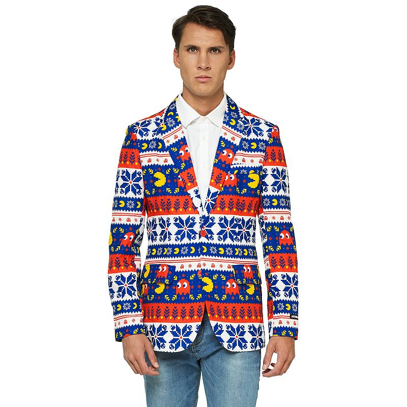 Mens OppoSuits Pac-Man Christmas Blazer, Size: Small, Multicolor