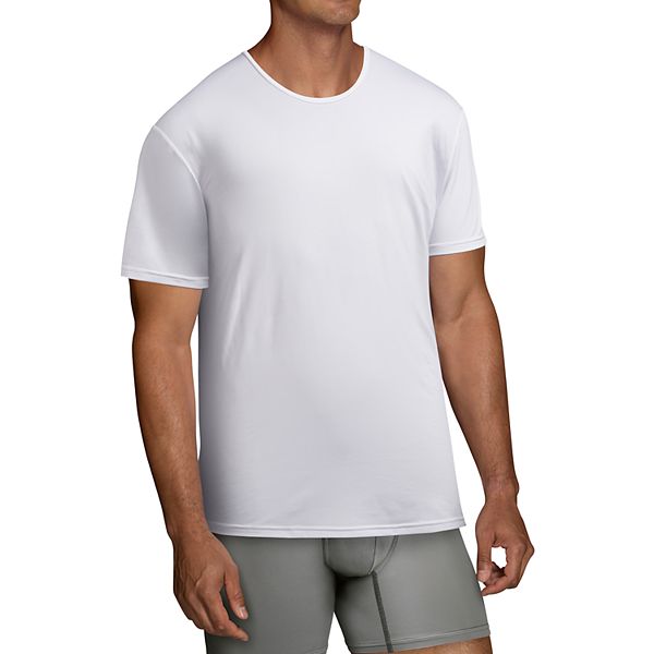 Fruit of the loom everlight 2025 crew aqua active fit mens