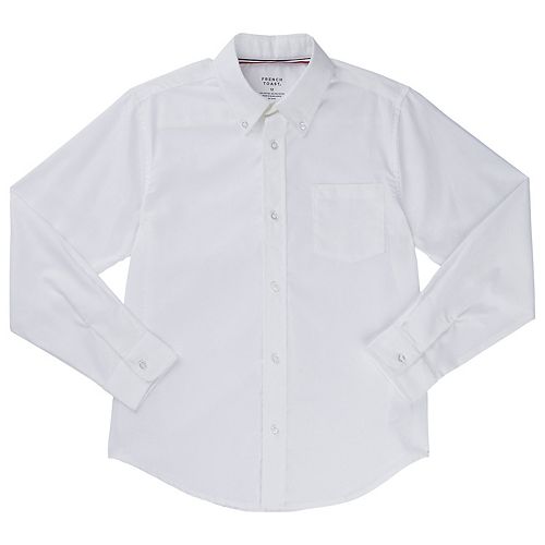French Toast Boys Long Sleeve Oxford Shirt Standard /& Husky