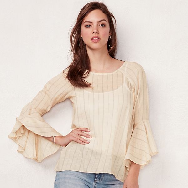 Women's LC Lauren Conrad Bell-Sleeve Top