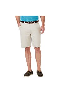 Image of Men's Haggar Cool 18 PRO Straight-Fit Expandable-Waist Stretch Performance Shorts, Size: 32, Lt Beige
