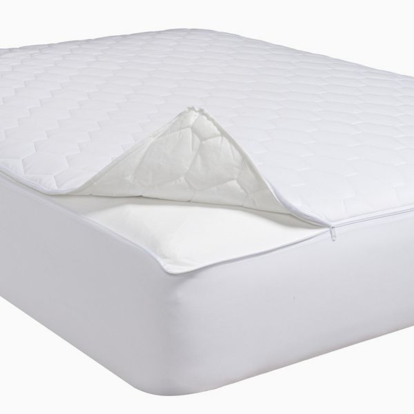 ALL-IN-ONE Zippered Mattress Cover with Bug Blocker FRE146XXWHIT03 - The  Home Depot