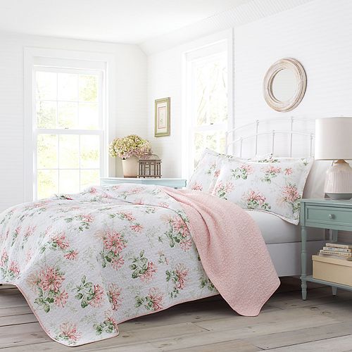 Laura Ashley Lifestyles Honeysuckle Quilt Set