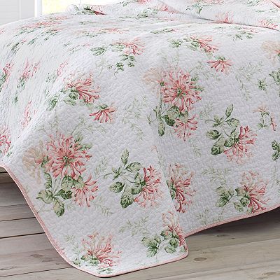 Laura Ashley Honeysuckle Quilt Set with Shams