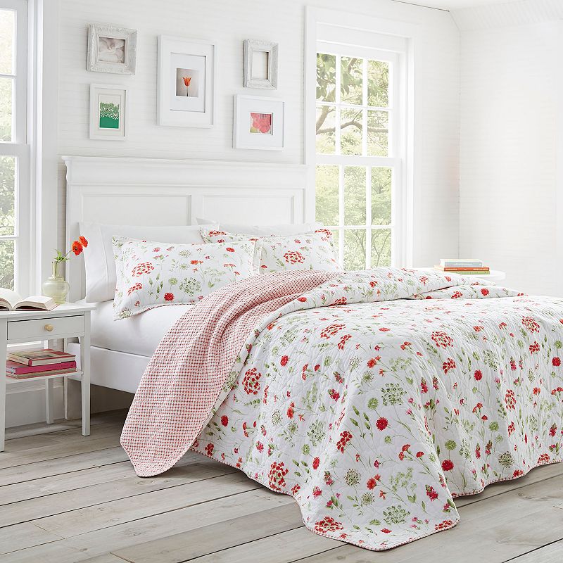 UPC 883893547919 product image for Laura Ashley Lifestyles Libby Quilt Set, Orange | upcitemdb.com