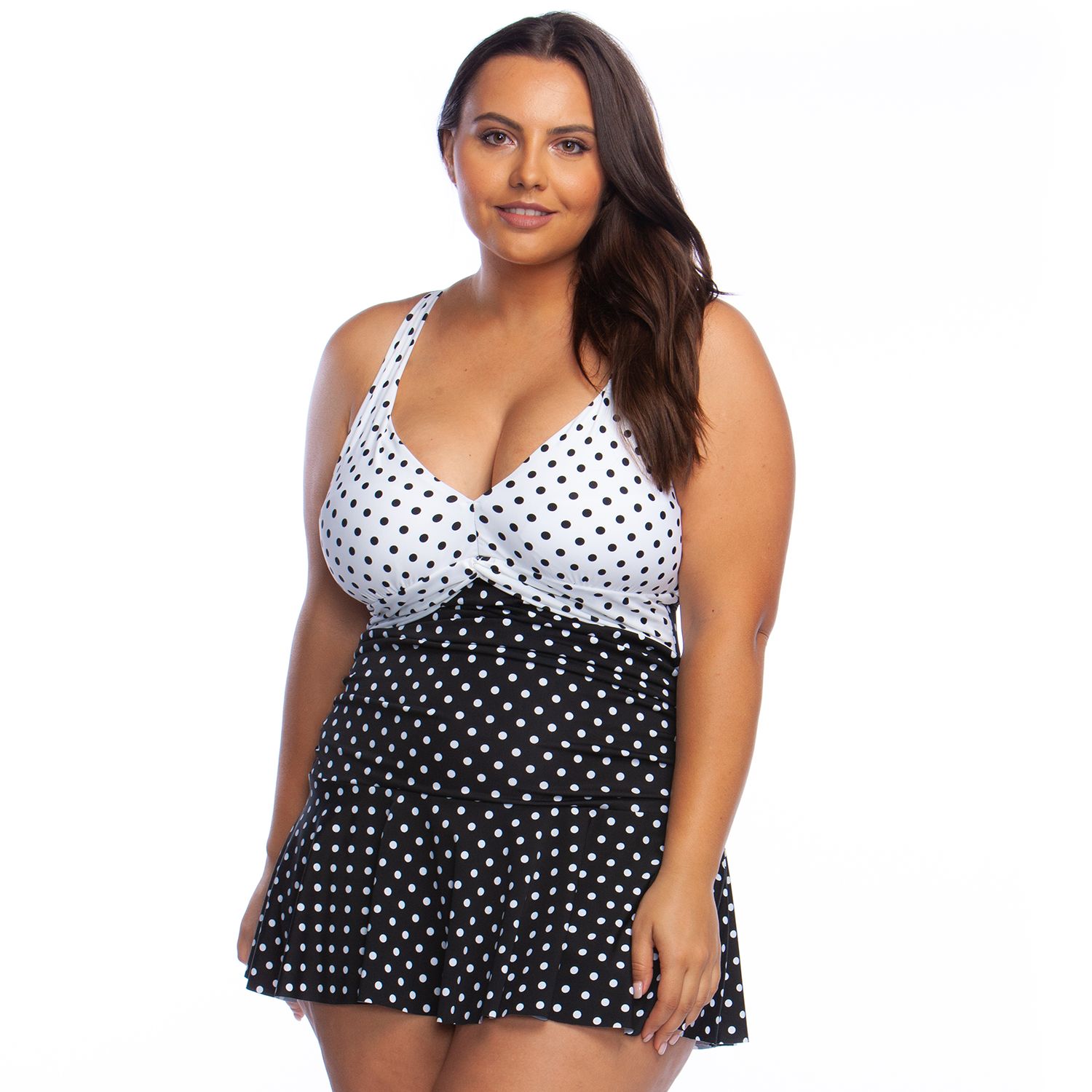 kohls plus size swimdress