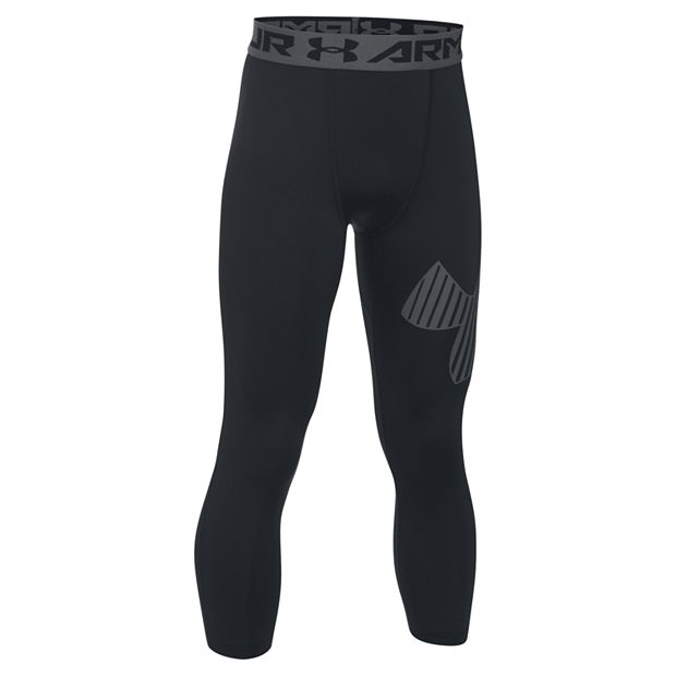 Boys 8-16 Under Armour Logo 3/4-Length Base Layer Leggings