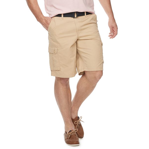 Big & Tall Sonoma Goods For Life® Belted Twill Cargo Shorts