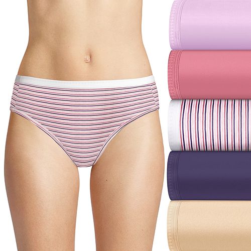 Hanes Ultimate 6pk. Ultra Soft Cotton Comfort Hipster Panties 41HUC6