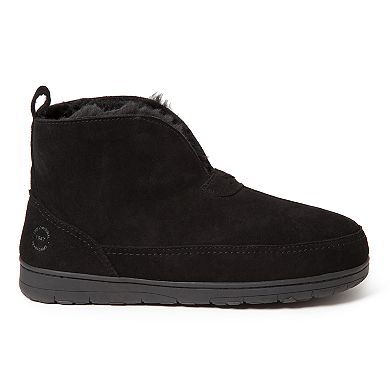 Men's Dearfoams Genuine Suede Notched Boot