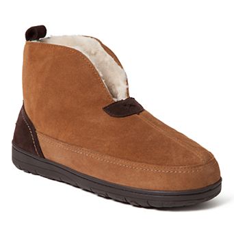 Men's Dearfoams Genuine Suede Notched Boot