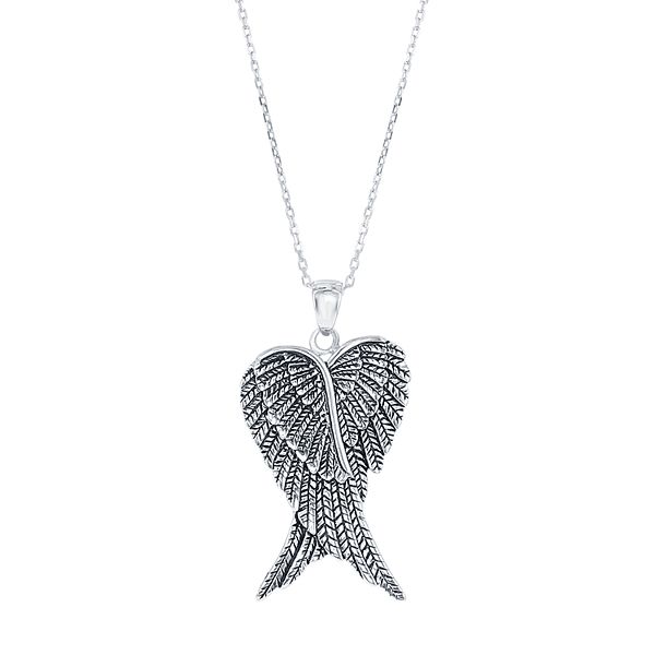 Angel wings necklace on sale with photo