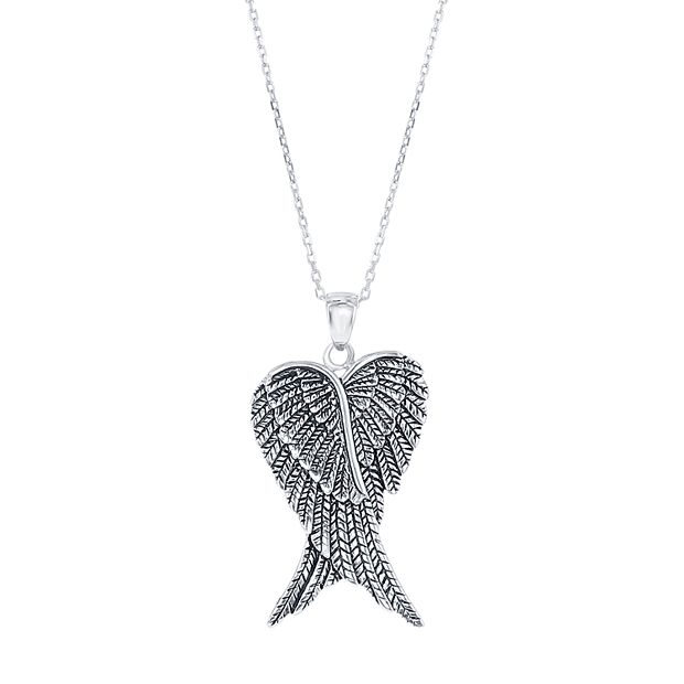 Picture necklace with on sale angel wings