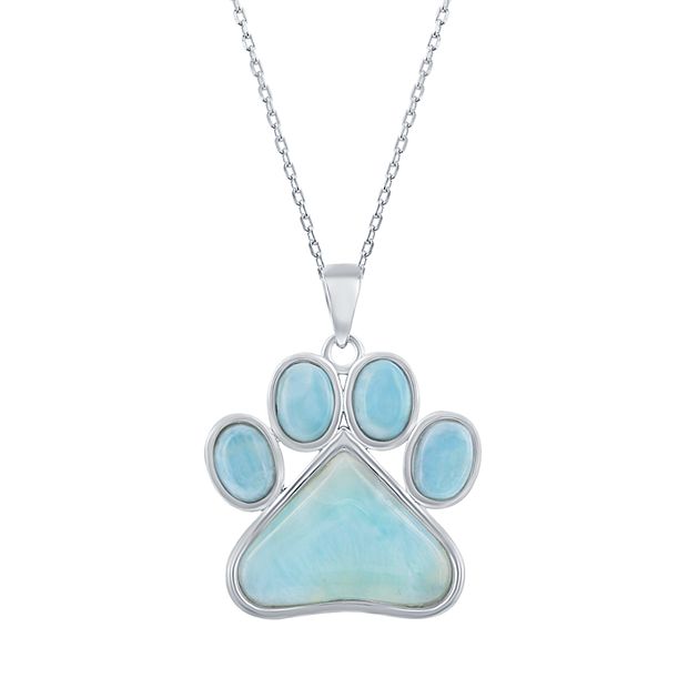 Paw print necklace on sale kohls