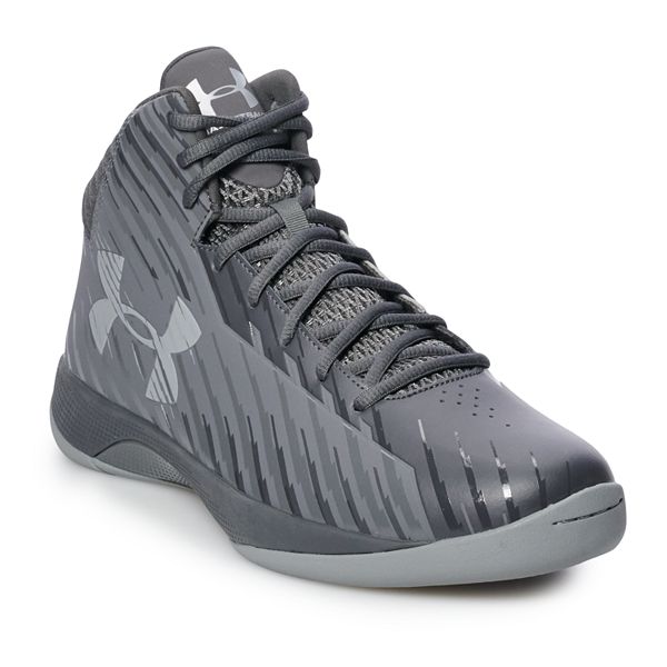 Under Armour Men's Jet Mid Basketball Shoes Grey Black 3020224 100 