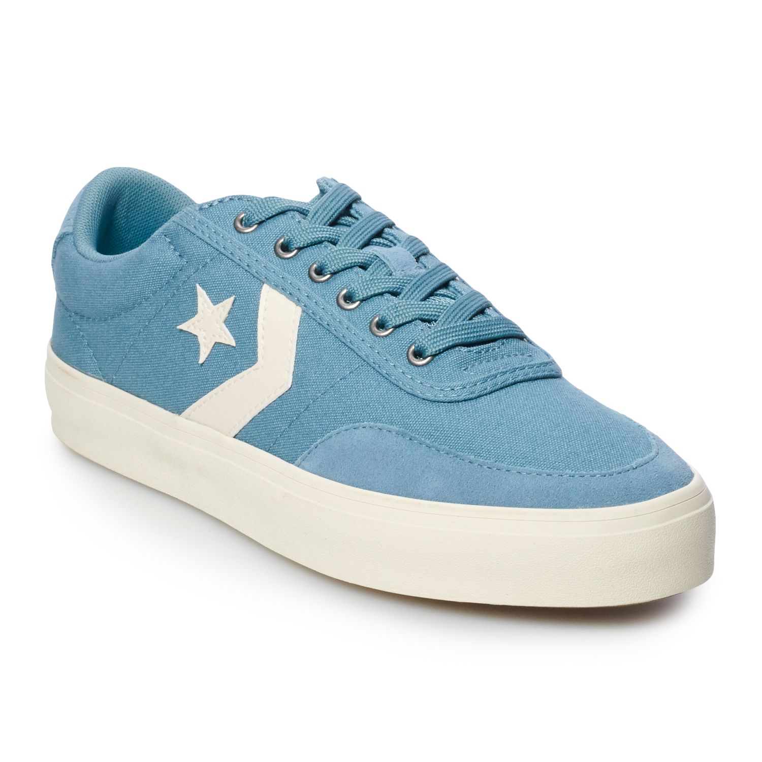baby blue leather converse