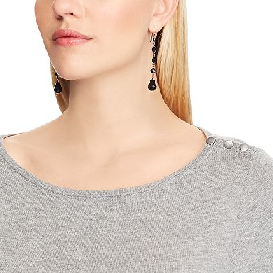 Women's Chaps Button-Shoulder Sweater