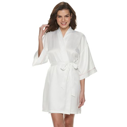 Women's Apt. 9® "Mrs." Satin Wrap Robe