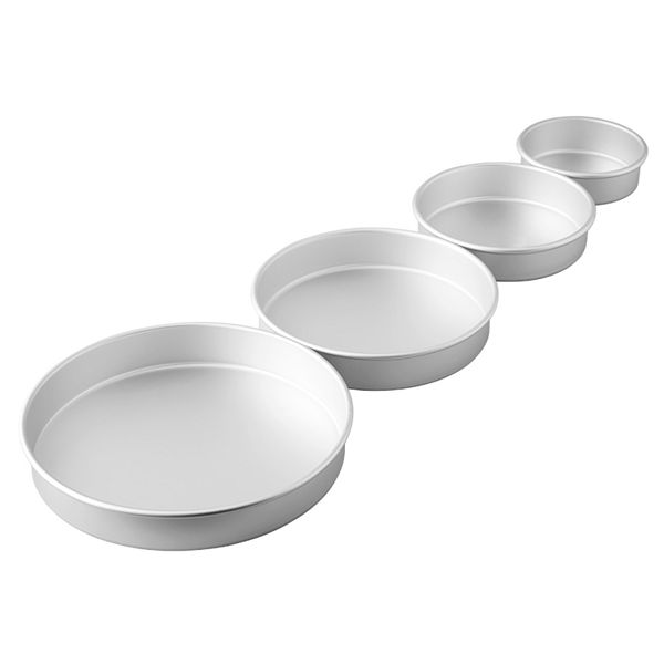 Wilton 8piece BakeEven Strips & Round Cake Pan Set