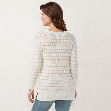 Women's LC Lauren Conrad Striped Tunic Sweater