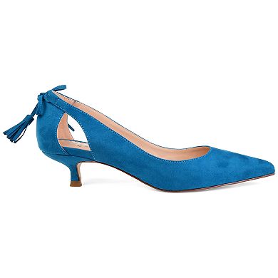 Journee Bindi Women's Tassel Pointed Toe Pumps