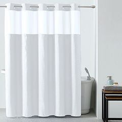 White Hookless Shower Curtains Shower Curtains Accessories Bathroom Bed Bath Kohl S