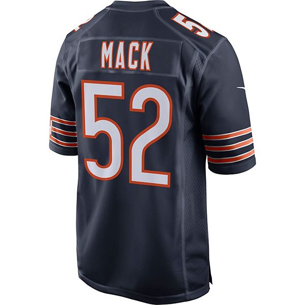 Men's Nike Khalil Mack Silver Chicago Bears Inverted Legend Jersey