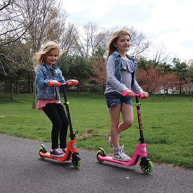 Flybar Aero Kick 2-Wheel Scooter with Lights - Light Pink