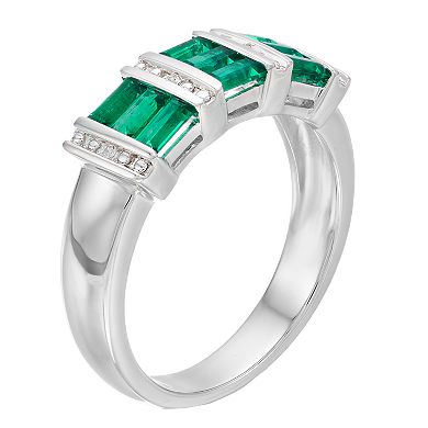 LeRose by Lexi and Rose Sterling Silver Rectangle Gemstone Ring