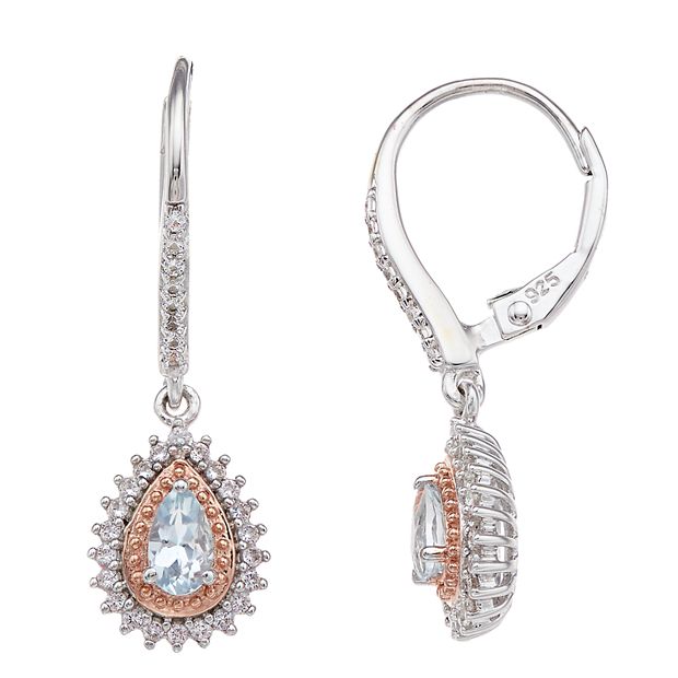 Kohls aquamarine earrings outlet