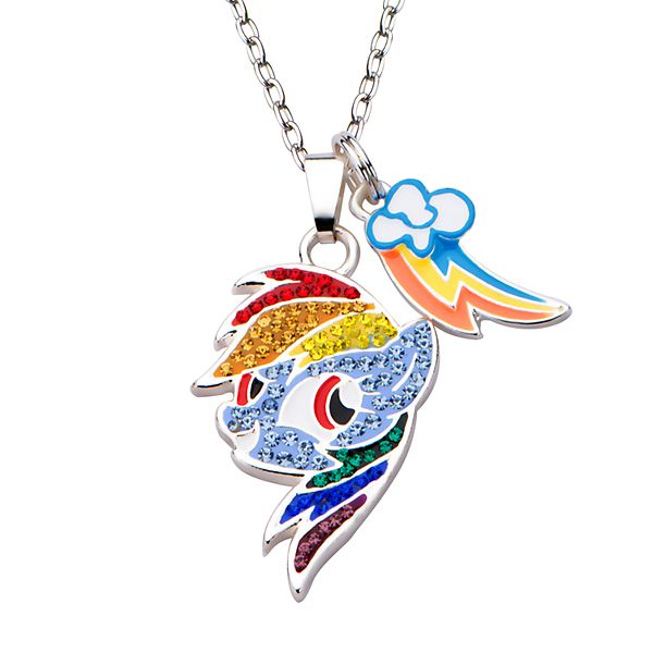 My Little Pony Rainbow Dash Rainbow Charm Pendant Necklace