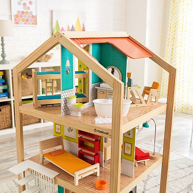 Girls KidKraft So Stylish Mansion Dollhouse with EZ Kraft Assembly