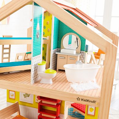 Girls KidKraft So Stylish Mansion Dollhouse with EZ Kraft Assembly