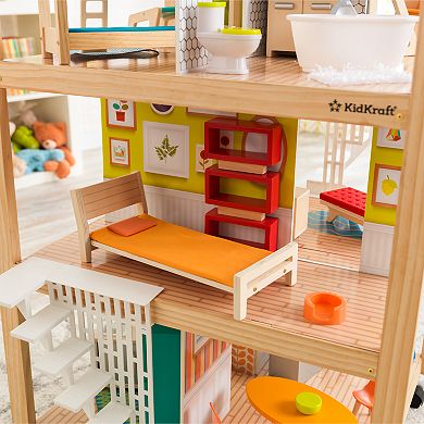 Girls KidKraft So Stylish Mansion Dollhouse with EZ Kraft Assembly