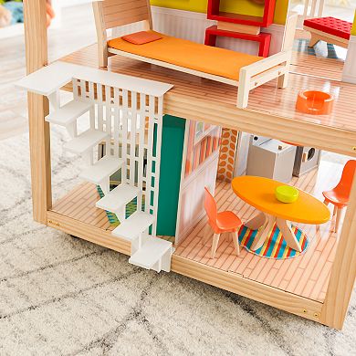 Girls KidKraft So Stylish Mansion Dollhouse with EZ Kraft Assembly
