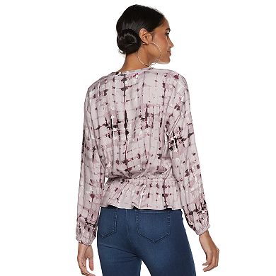 Women's Jennifer Lopez Twill Peplum Top