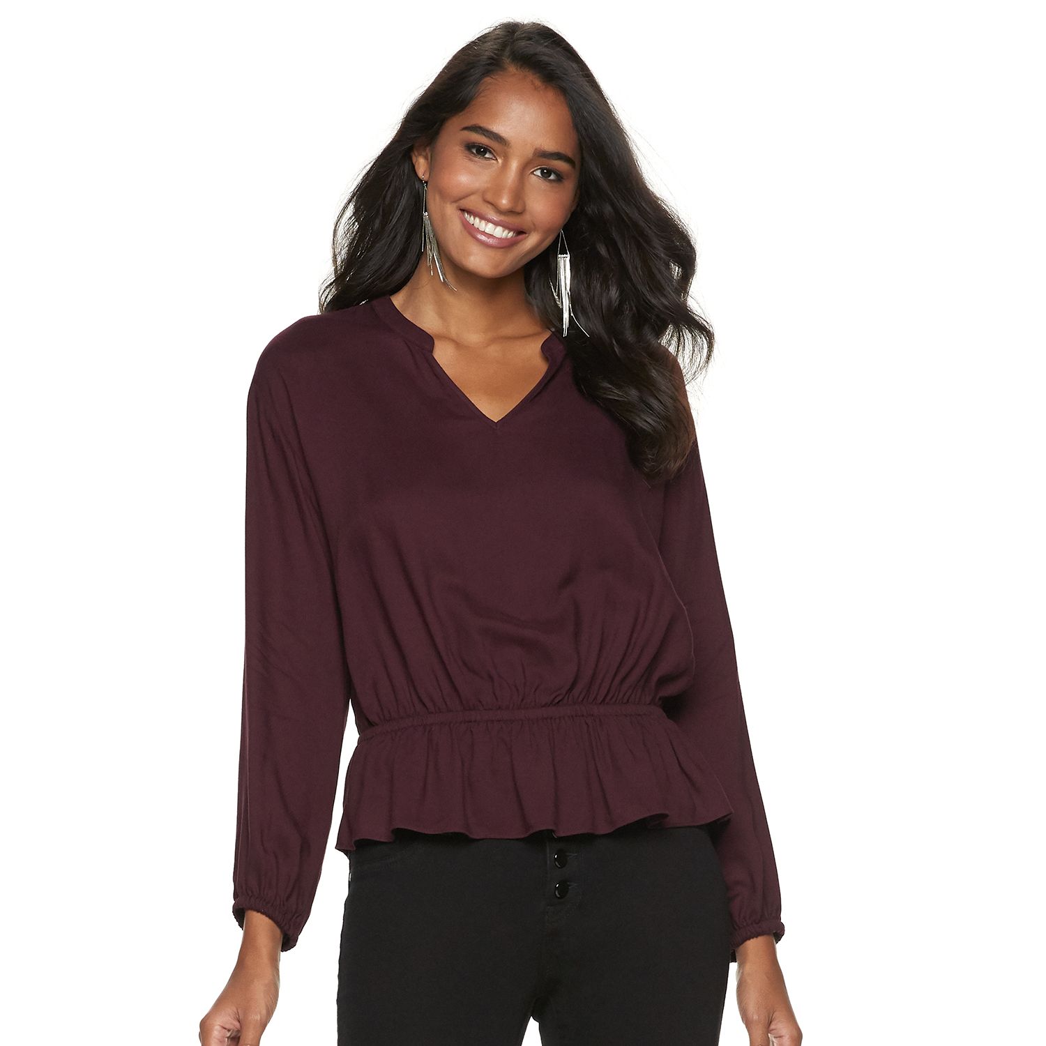 kohls peplum top