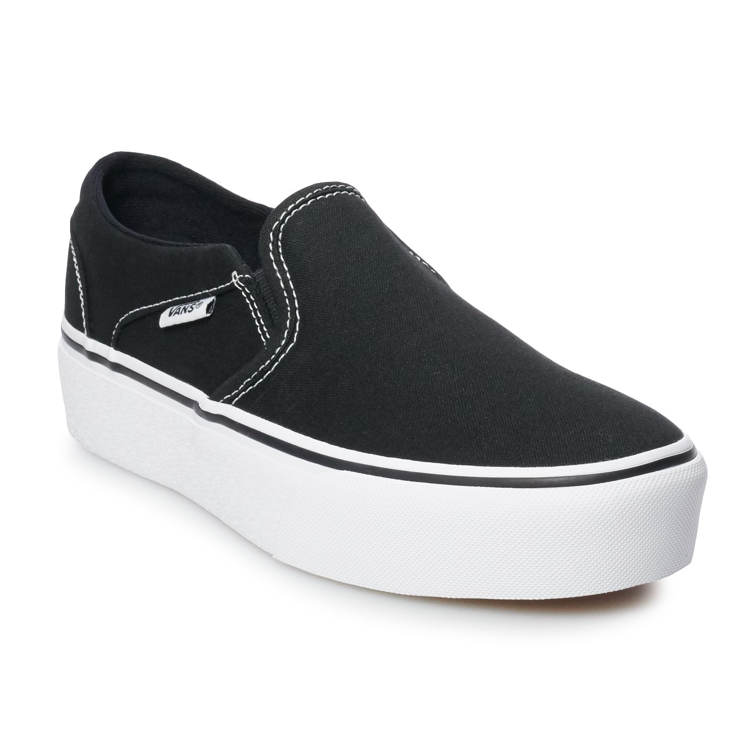 White vans slip ons hot sale kohls