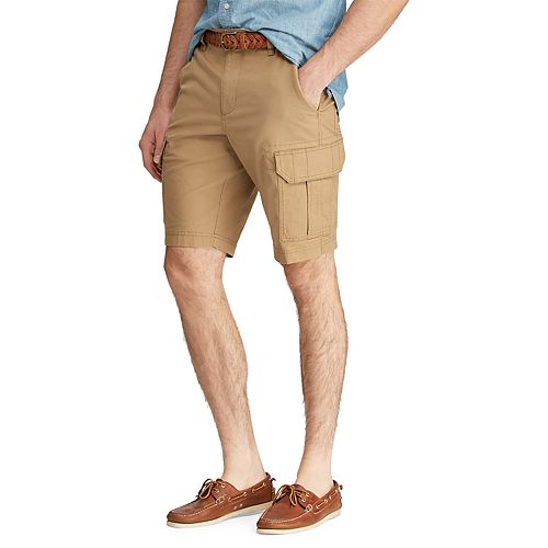 Men's khaki cargo shorts