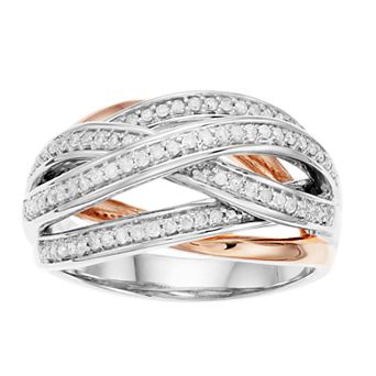 LeRose by Lexi and Rose 10k Rose Gold 1/3 Carat T.W. Diamond Ring