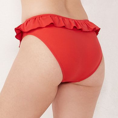 Women's LC Lauren Conrad Ruffle Bikini Bottoms