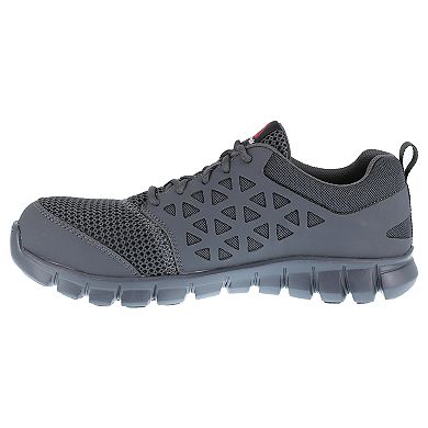 Mens Reebok RB4038 Sublite Cushion Work Composite Toe EH SR Athletic Oxford Work Shoe