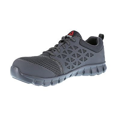 Mens Reebok RB4038 Sublite Cushion Work Composite Toe EH SR Athletic Oxford Work Shoe