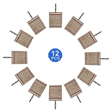 Sinatra 12-Pack Shower Curtain Hooks