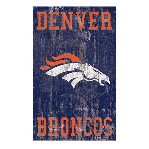 Denver Broncos Logo Sign Wall Art