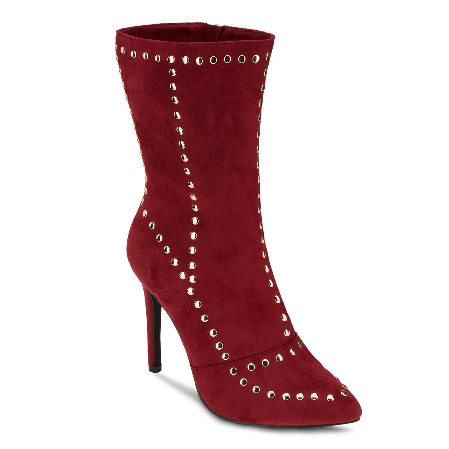 kohls burgundy boots