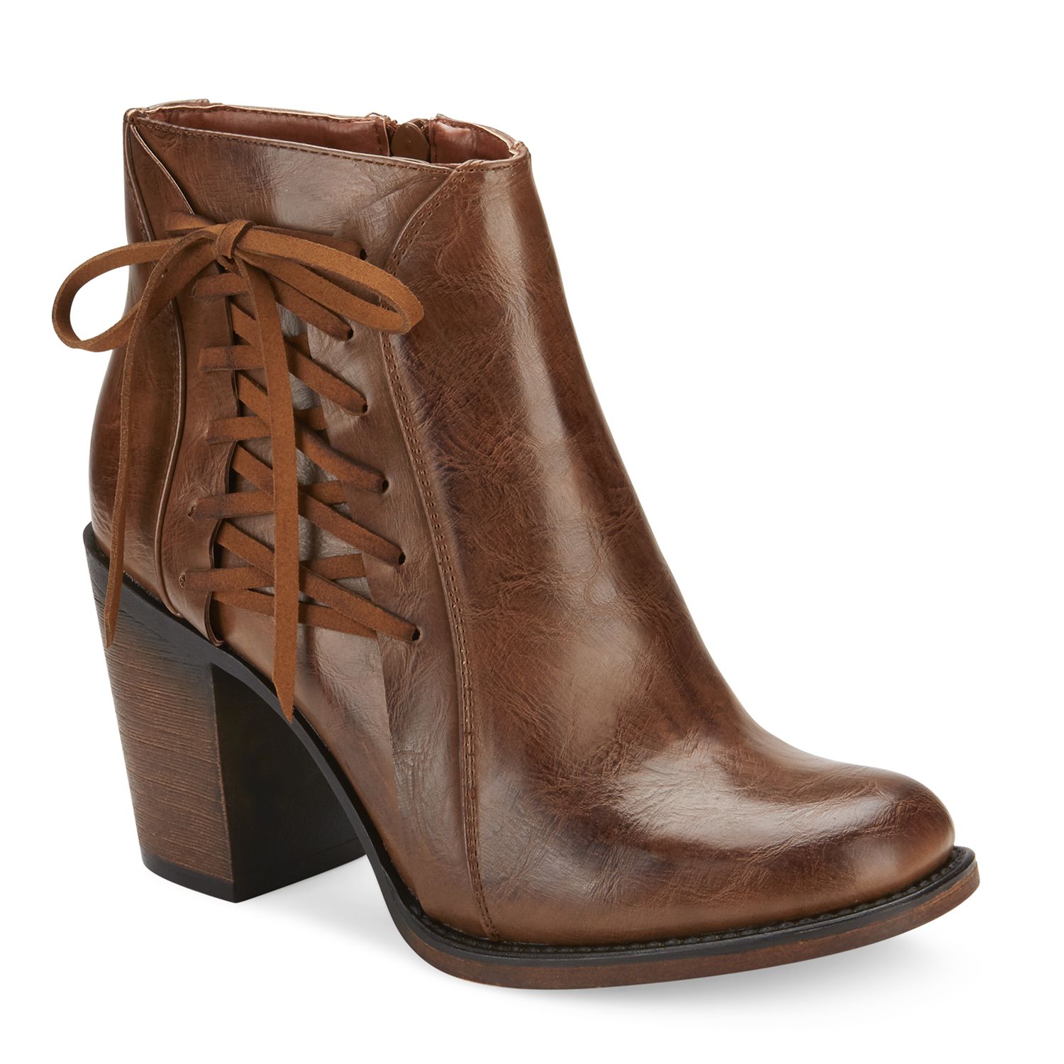 kohls womens lace up boots